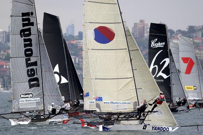 Start of the 2015-2016 Season - 2015 18ft Skiffs R. Watt Memorial Trophy © Frank Quealey /Australian 18 Footers League http://www.18footers.com.au
